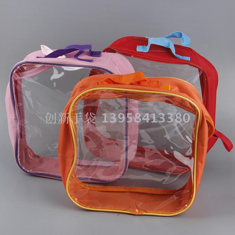 Manufacturer transparent PVC bag packaging bag zipper bag custom PVC advertising promotion environmental handbag Manufacturer transparent PVC bag packaging bag zipper bag custom PVC advertising promotion environmental handbag