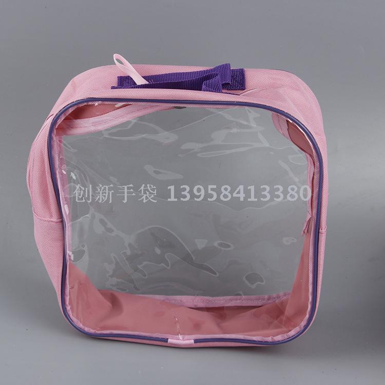 Manufacturer transparent PVC bag packaging bag zipper bag custom PVC advertising promotion environmental handbag Manufacturer transparent PVC bag packaging bag zipper bag custom PVC advertising promotion environmental handbag