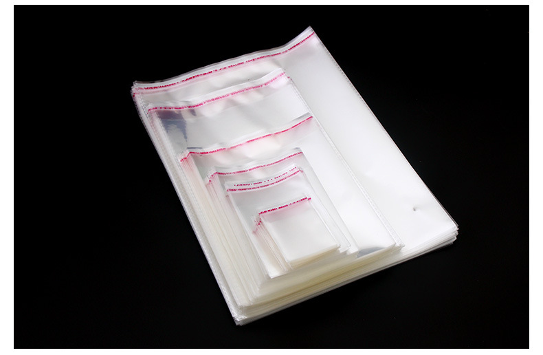 OPP bag packing bag pearlescent film zipper bag clip head zipper bag color printing zipper bag self-adhesive bag