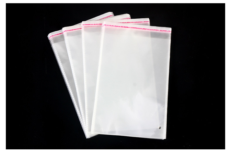 OPP bag packing bag pearlescent film zipper bag clip head zipper bag color printing zipper bag self-adhesive bag
