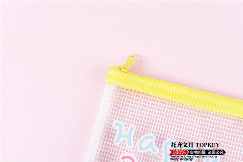 Cute Cartoon File Bag Pp Transparent Student A4 Zipper Bag Large Capacity Test Paper Storage Bag Waterproof Cute Cartoon File Bag Pp Transparent Student A4 Zipper Bag Large Capacity Test Paper Storage Bag Waterproof