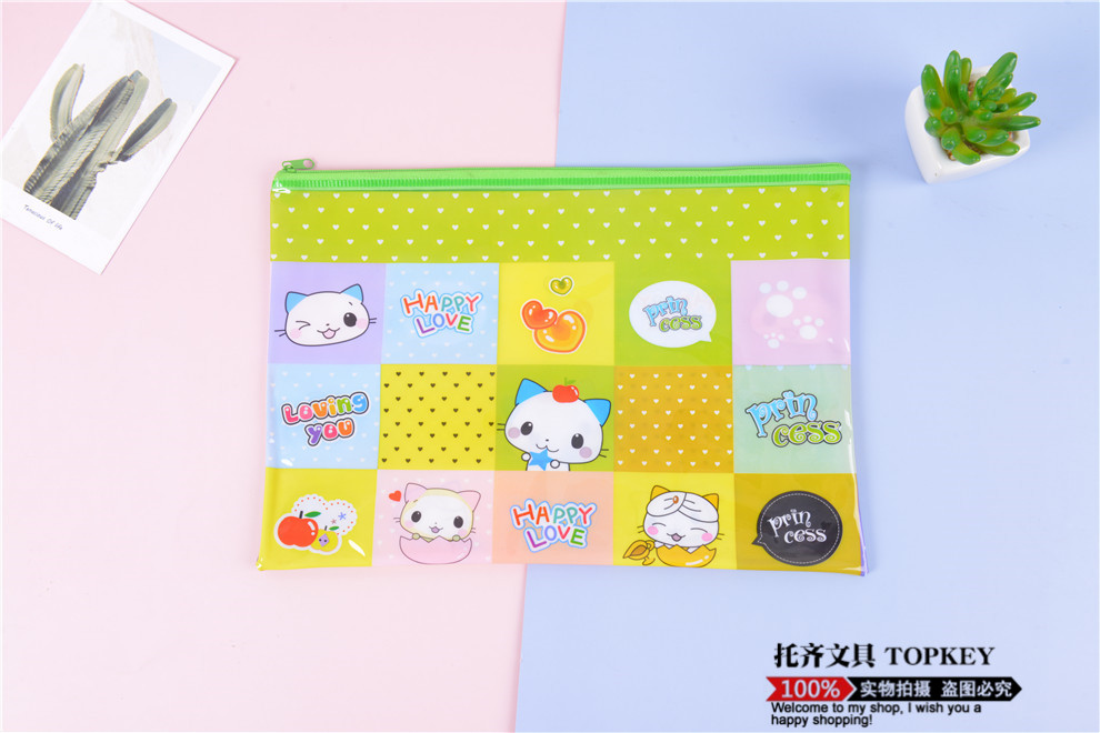 Spot PVC Net Pocket Cartoon File Bag Transparent Student A4 Zipper Bag Large Capacity Test Paper Storage Bag Waterproof Spot PVC Net Pocket Cartoon File Bag Transparent Student A4 Zipper Bag Large Capacity Test Paper Storage Bag Waterproof