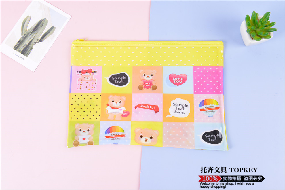 Spot PVC Net Pocket Cartoon File Bag Transparent Student A4 Zipper Bag Large Capacity Test Paper Storage Bag Waterproof Spot PVC Net Pocket Cartoon File Bag Transparent Student A4 Zipper Bag Large Capacity Test Paper Storage Bag Waterproof