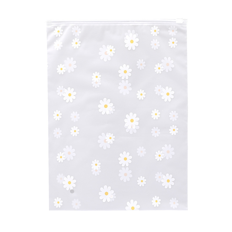 Spot Clothing Zipper Bag Thermal Underwear Self-Sealing Zipper Bag Eva Frosted Sliding Wallet Factory Direct Supply