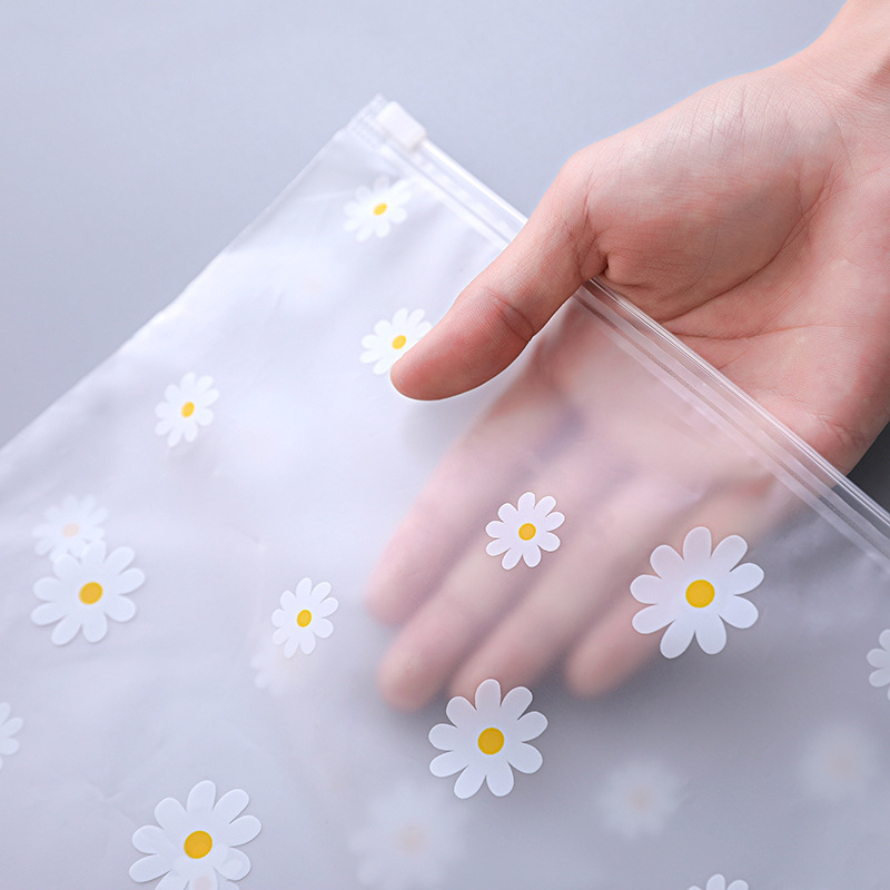Spot Clothing Zipper Bag Thermal Underwear Self-Sealing Zipper Bag Eva Frosted Sliding Wallet Factory Direct Supply