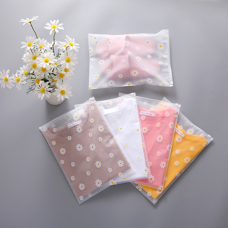 Spot Clothing Zipper Bag Thermal Underwear Self-Sealing Zipper Bag Eva Frosted Sliding Wallet Factory Direct Supply
