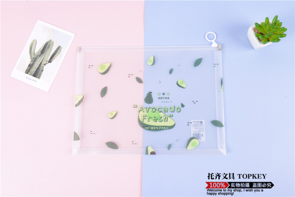 Cartoon Transparent File Bag Storage Folder Student Large Capacity Waterproof Zipper Bag Cartoon Transparent File Bag Storage Folder Student Large Capacity Waterproof Zipper Bag
