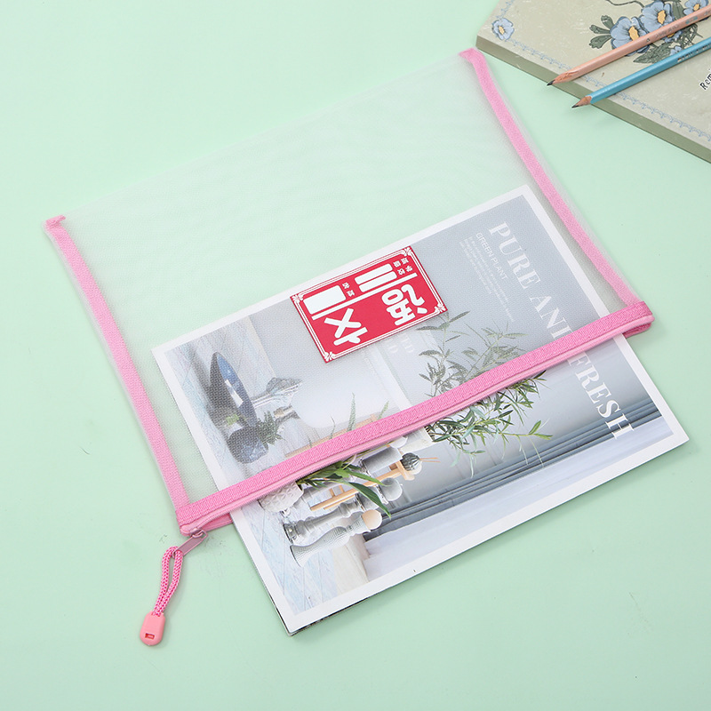 Subject Classification Stationery Bag Mesh Zipper Bag Transparent Stationery Bag Student Subject Classification Large Capacity Information Bag Subject Classification Stationery Bag Mesh Zipper Bag Transparent Stationery Bag Student Subject Classification Large Capacity Information Bag