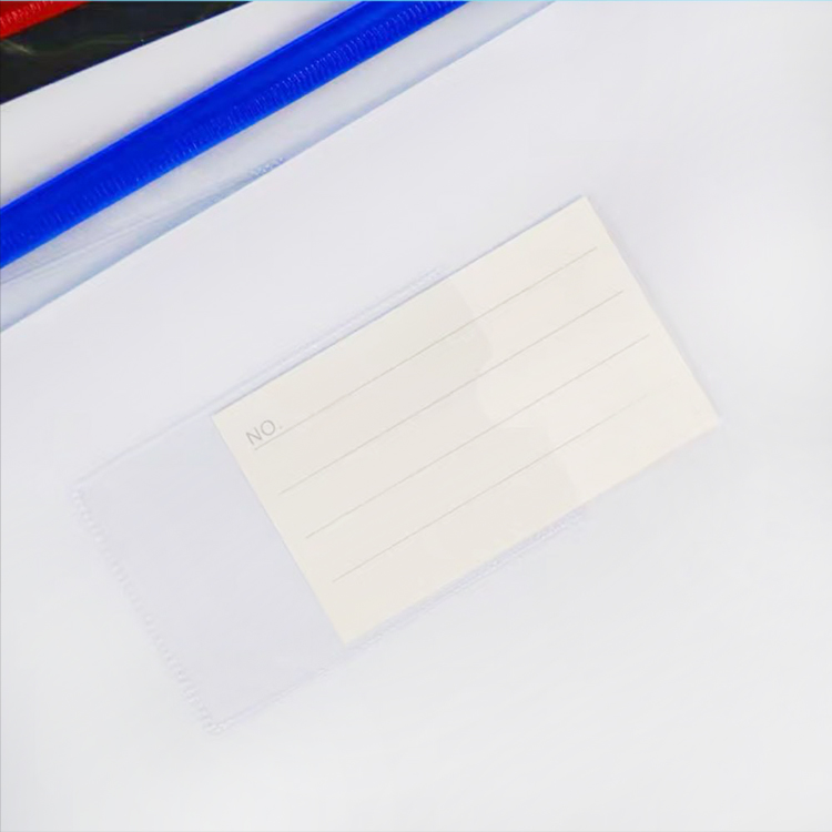 Factory Customized A4a5a6pvc Zipper Information Bag Waterproof Pull Edge Transparent Thickened and Large-Capacity Zipper Bag