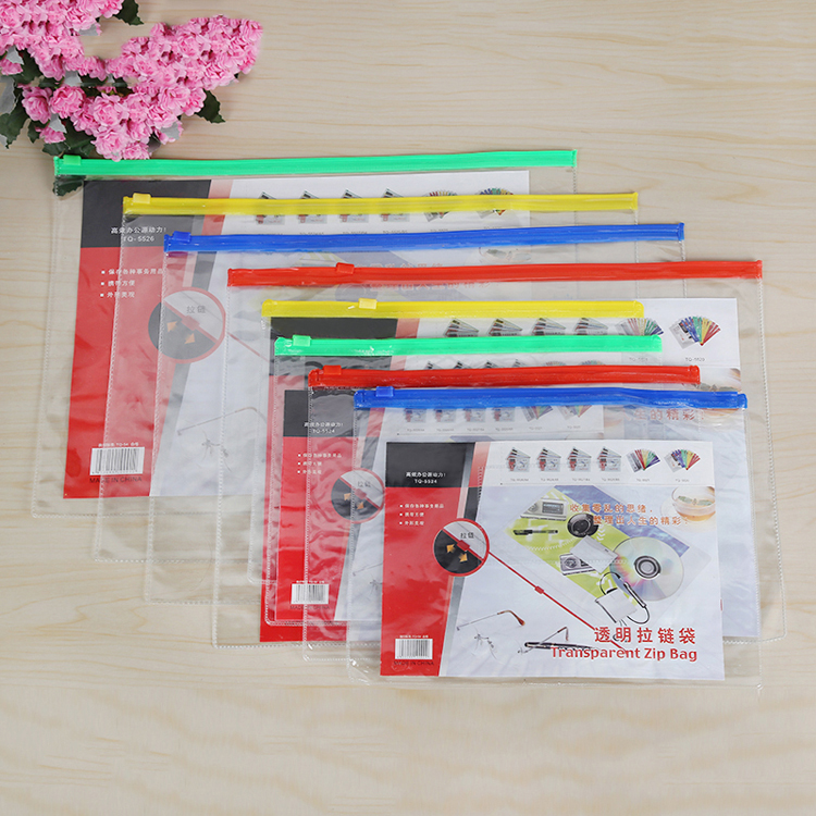 Factory Customized A4a5a6pvc Zipper Information Bag Waterproof Pull Edge Transparent Thickened and Large-Capacity Zipper Bag Factory Customized A4a5a6pvc Zipper Information Bag Waterproof Pull Edge Transparent Thickened and Large-Capacity Zipper Bag