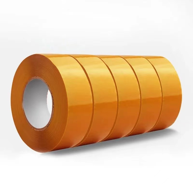 Yihe Factory Large Roll Warning Tape Adhesive Tape Cloth 4.2/4.5cm Express Sealing Packaging Width Laminating Film Wholesale