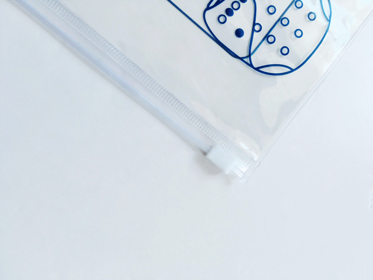 Manufacturer's custom PVC baby diaper bag transparent PVC clothing zipper bag environmental protection fantasy PVC bag