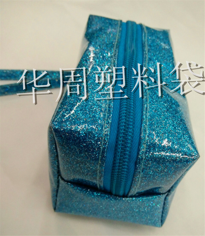 PVC flash powder lining cosmetic bag PVC bag PVC zipper bag