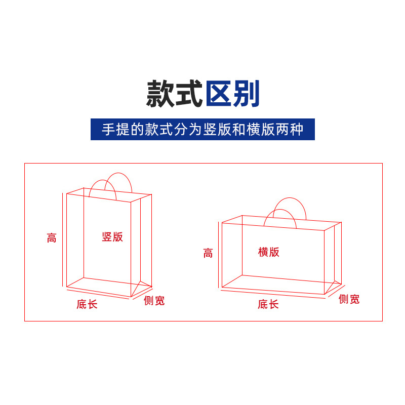 In Stock Wholesale Plastic Handbag Customized Transparent PVC Bag Denture Mechanic Station Customized Shopping Gift Bag