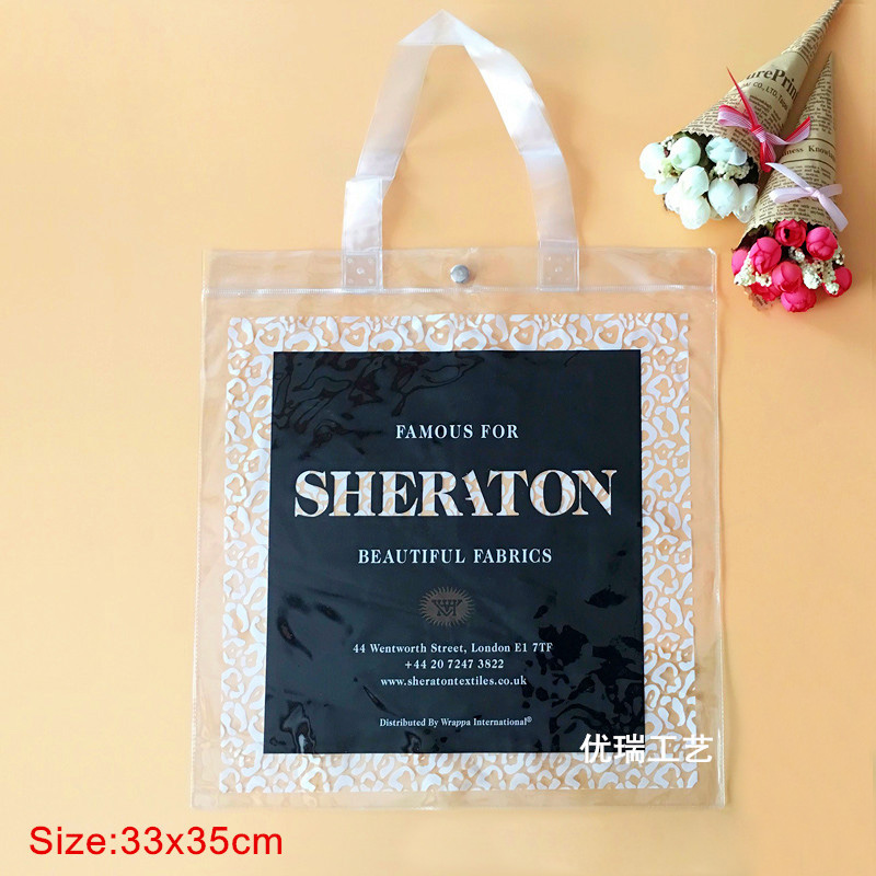 Universal PVC bag PVC handbag custom plastic film bags shopping clothing underwear bags