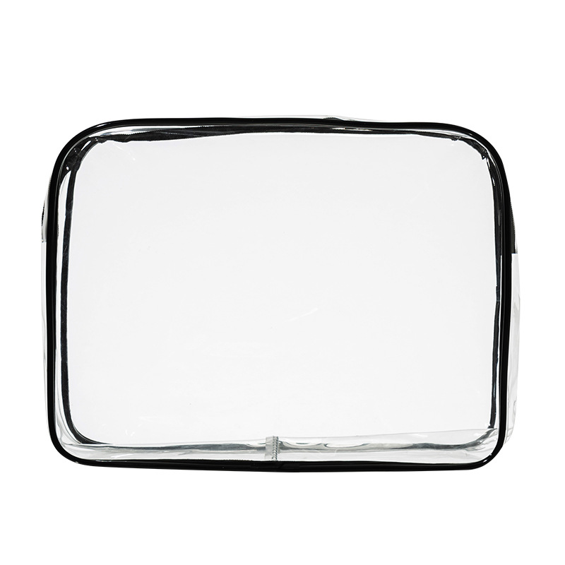Factory Direct Sales Transparent Plastic Packaging Bag PVC Bag Cosmetic Storage Bag Travel Toiletry Bag Customizable Logo