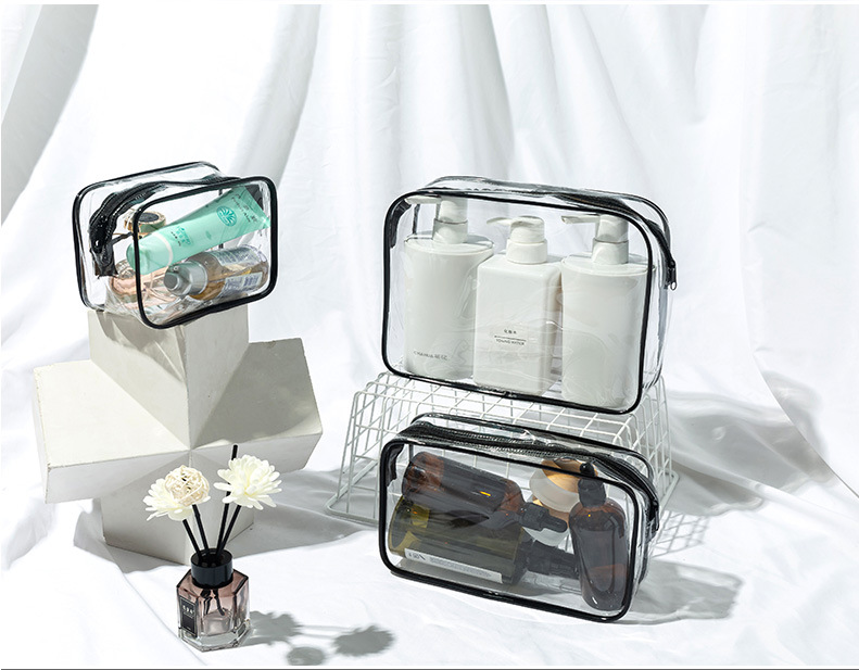Factory Direct Sales Transparent Plastic Packaging Bag PVC Bag Cosmetic Storage Bag Travel Toiletry Bag Customizable Logo Factory Direct Sales Transparent Plastic Packaging Bag PVC Bag Cosmetic Storage Bag Travel Toiletry Bag Customizable Logo