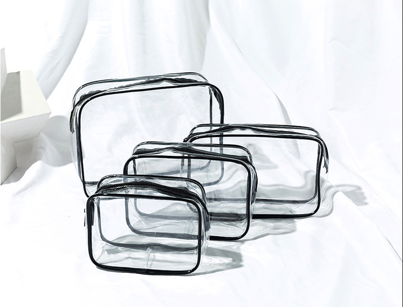 Factory Direct Sales Transparent Plastic Packaging Bag PVC Bag Cosmetic Storage Bag Travel Toiletry Bag Customizable Logo Factory Direct Sales Transparent Plastic Packaging Bag PVC Bag Cosmetic Storage Bag Travel Toiletry Bag Customizable Logo