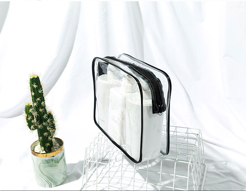Factory Direct Sales Transparent Plastic Packaging Bag PVC Bag Cosmetic Storage Bag Travel Toiletry Bag Customizable Logo Factory Direct Sales Transparent Plastic Packaging Bag PVC Bag Cosmetic Storage Bag Travel Toiletry Bag Customizable Logo