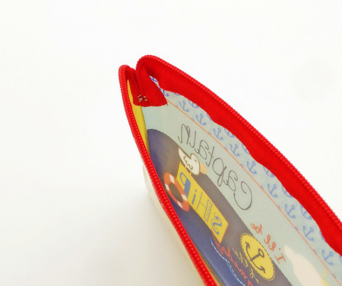 Cute cartoon PVC bag custom plastic PVC stationery zipper bag promotional gift PVC pencil bag