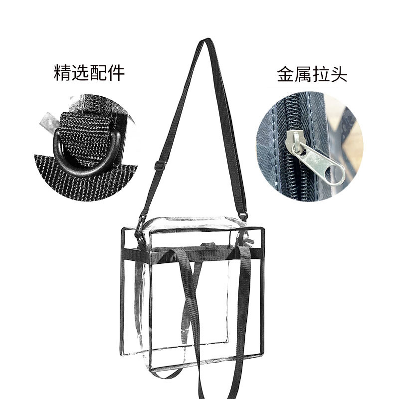 Fashion PVC Bag Transparent Women&#039;s Shoulder Bag Gym Transparent Bag Travel Waterproof Beach Bag Spot