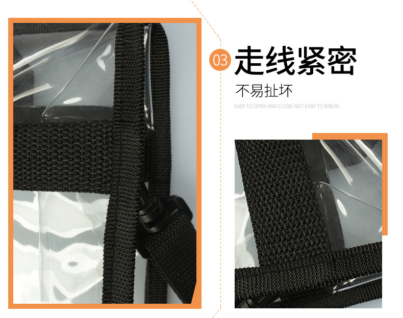 Fashion PVC Bag Transparent Women's Shoulder Bag Gym Transparent Bag Travel Waterproof Beach Bag Spot
