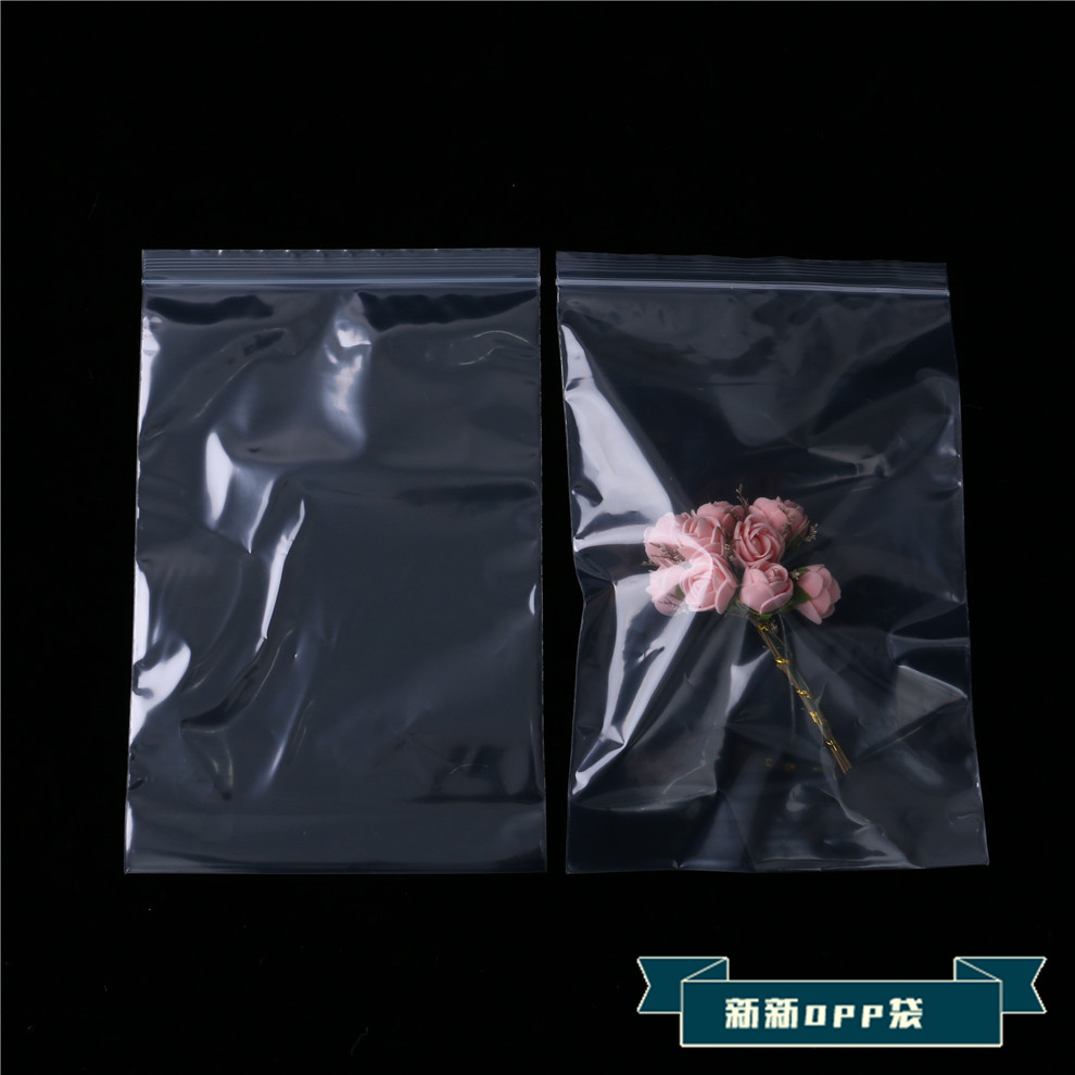 Ziplock Bag Small Transparent Food Sealed Bag Plastic Seal Fresh PE Packaging Plastic Bag Sealing Disposable Bag