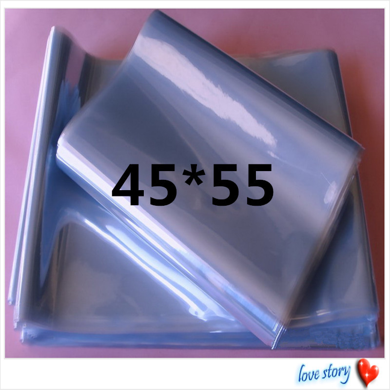 PVC Thermal Shrinkage Film 45*55 Laminating Film Blister Bag Plastic Packaging Bag Sealed Bag Factory Direct Sales Spot Free Shipping