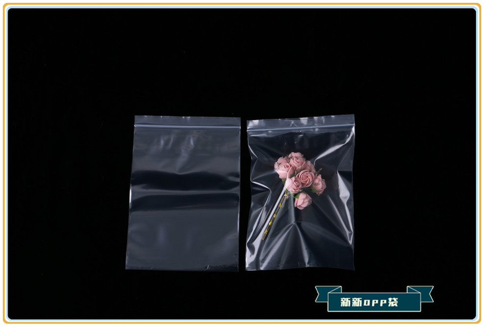 Sealed Bag Plastic PE Transparent Ziplock Bag Thickened Seal Mouth Food Small Storage Plastic Packaging Bag