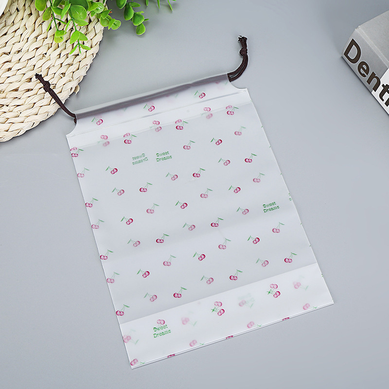 Factory Direct Supply Fashion Transparent Frosted Hair Accessories Buggy Bag Dustproof Drainage Self-Sealing Ornament Sealed Bag