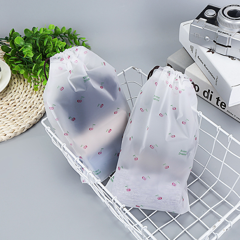 Factory Direct Supply Fashion Transparent Frosted Hair Accessories Buggy Bag Dustproof Drainage Self-Sealing Ornament Sealed Bag