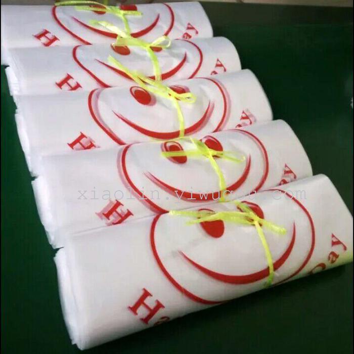 A spot sales explosion of red festive character plastic bag vest bag A spot sales explosion of red festive character plastic bag vest bag