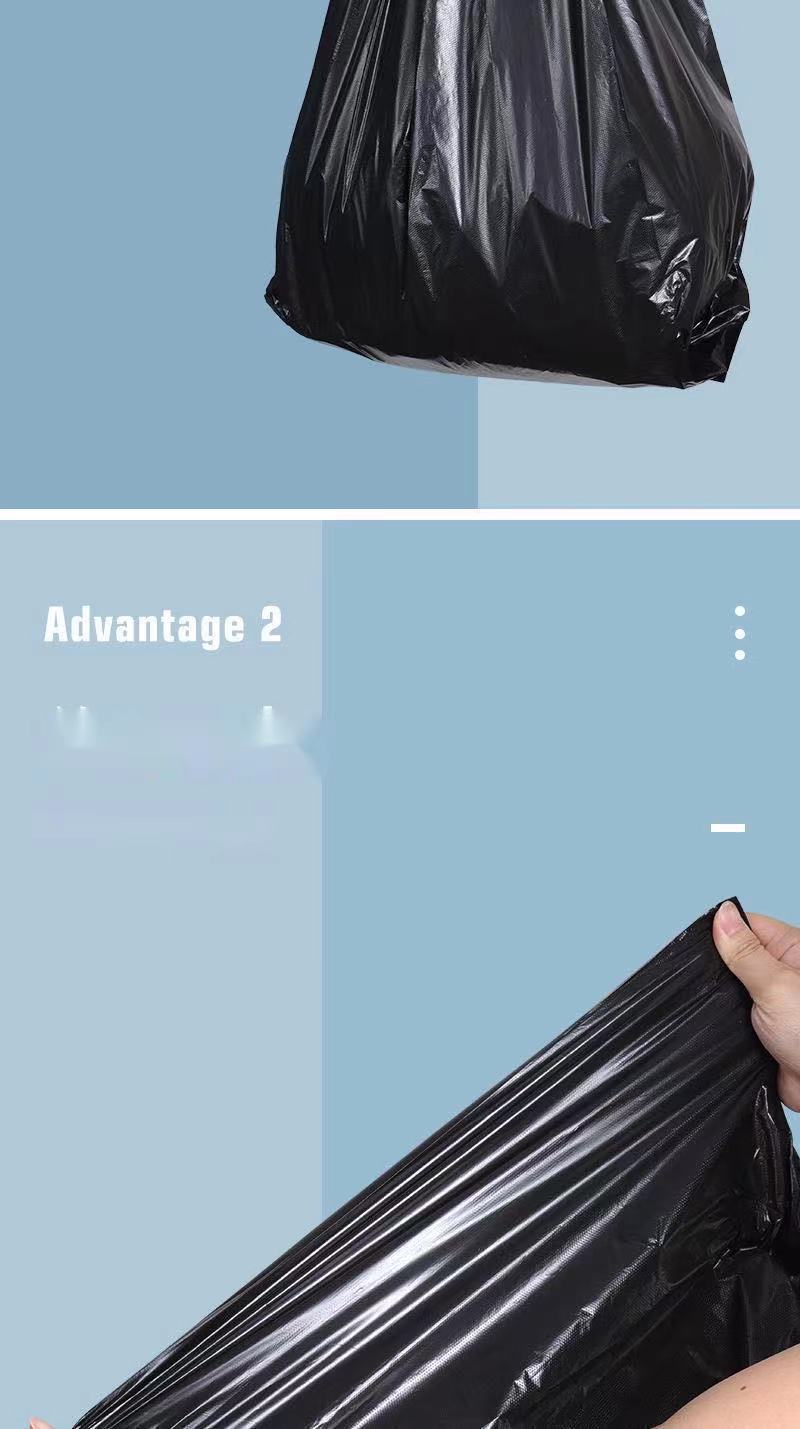 Thickened Garbage Bag Household Portable Bag Vest Bag Disposable Plastic Bag Black Plastic Bag Kitchen Handbag Thickened Garbage Bag Household Portable Bag Vest Bag Disposable Plastic Bag Black Plastic Bag Kitchen Handbag