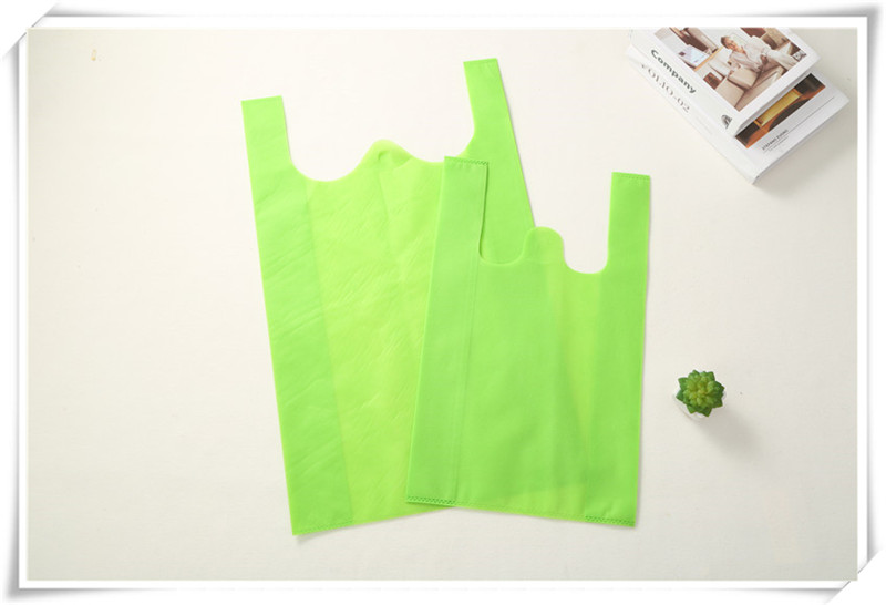 Non-woven vest bag supermarket bag tote bag shopping bag custom logo advertising bag package mail solid color