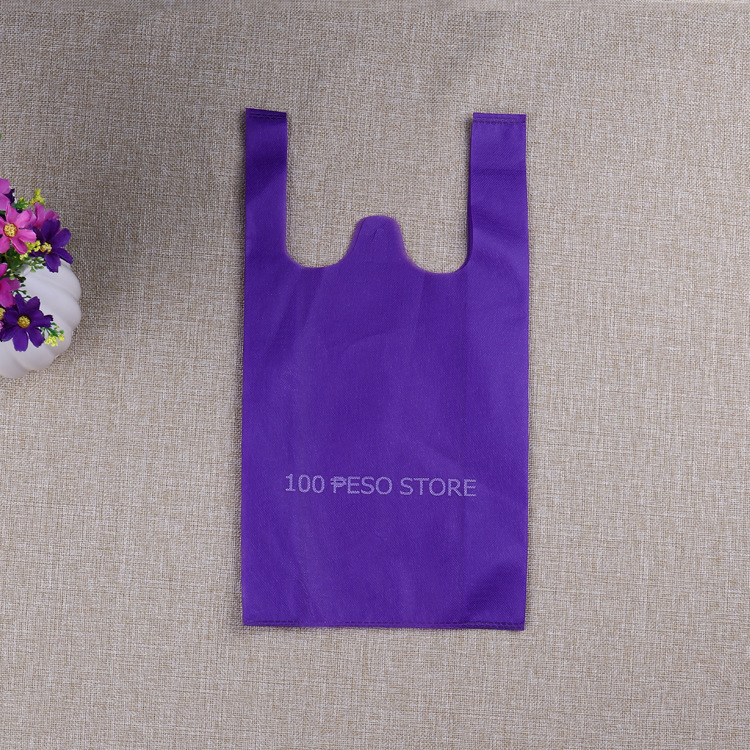 Customized Non-Woven Supermarket Vest Shopping Bag Disposable Environmentally Friendly Vest Vest Bag Advertising Handbag
