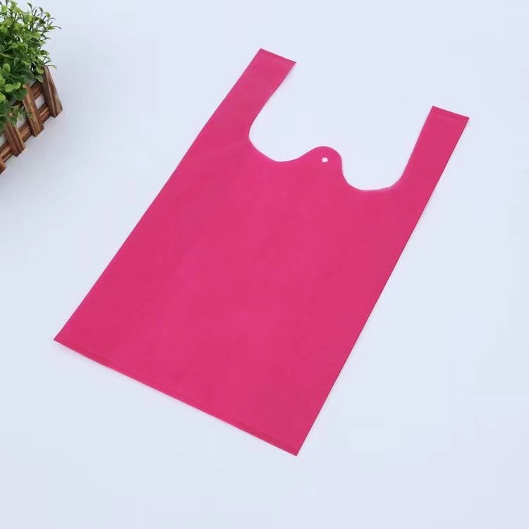 Factory Exclusive for Cross-Border Spot Disposable Non-Woven Fabric Thermal Combination Shopping Portable Packing Bag Advertising Vest Bag