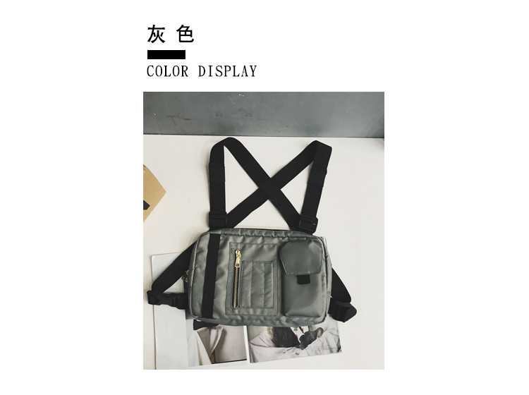 Internet Celebrity Same Style Function Combat Bag Ins Trendy Brand Crossbody Bag Men's Shoulder Multi-Functional Chest Bag Disco Jumping Vest Bag Internet Celebrity Same Style Function Combat Bag Ins Trendy Brand Crossbody Bag Men's Shoulder Multi-Functional Chest Bag Disco Jumping Vest Bag