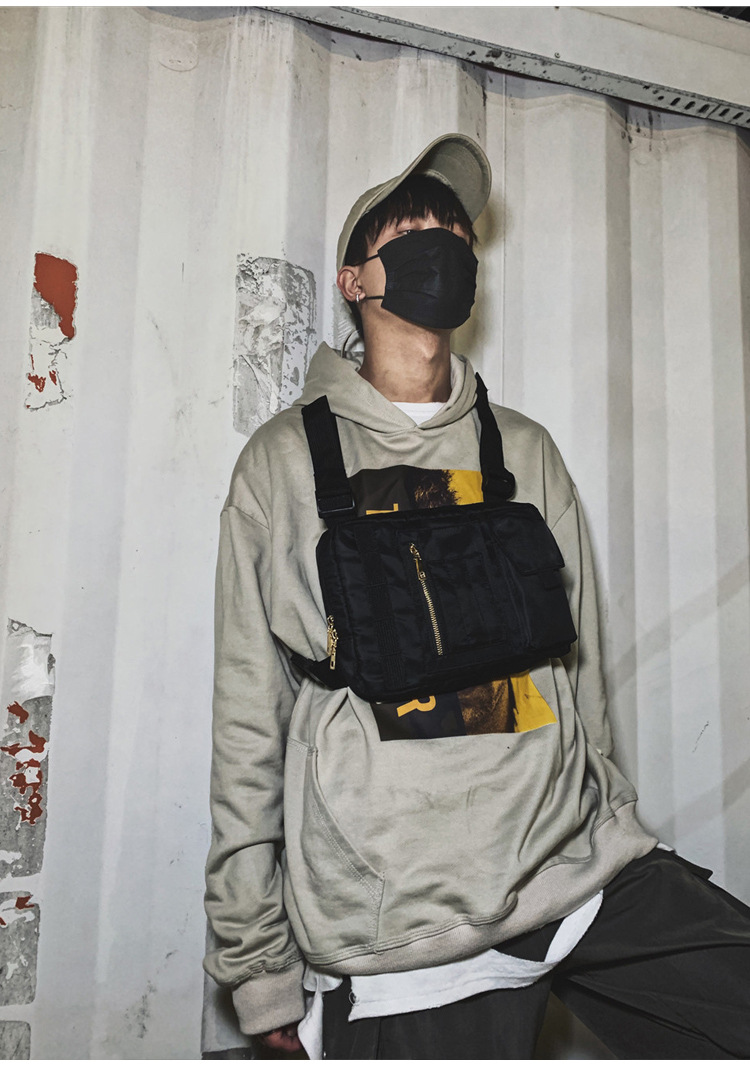 Internet Celebrity Same Style Function Combat Bag Ins Trendy Brand Crossbody Bag Men's Shoulder Multi-Functional Chest Bag Disco Jumping Vest Bag Internet Celebrity Same Style Function Combat Bag Ins Trendy Brand Crossbody Bag Men's Shoulder Multi-Functional Chest Bag Disco Jumping Vest Bag