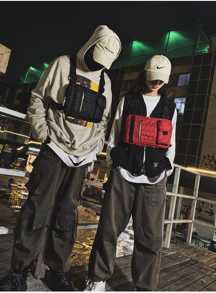 Internet Celebrity Same Style Function Combat Bag Ins Trendy Brand Crossbody Bag Men's Shoulder Multi-Functional Chest Bag Disco Jumping Vest Bag Internet Celebrity Same Style Function Combat Bag Ins Trendy Brand Crossbody Bag Men's Shoulder Multi-Functional Chest Bag Disco Jumping Vest Bag