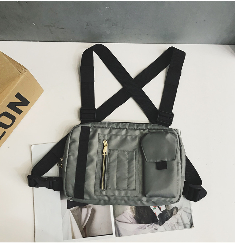 Internet Celebrity Same Style Function Combat Bag Ins Trendy Brand Crossbody Bag Men's Shoulder Multi-Functional Chest Bag Disco Jumping Vest Bag Internet Celebrity Same Style Function Combat Bag Ins Trendy Brand Crossbody Bag Men's Shoulder Multi-Functional Chest Bag Disco Jumping Vest Bag