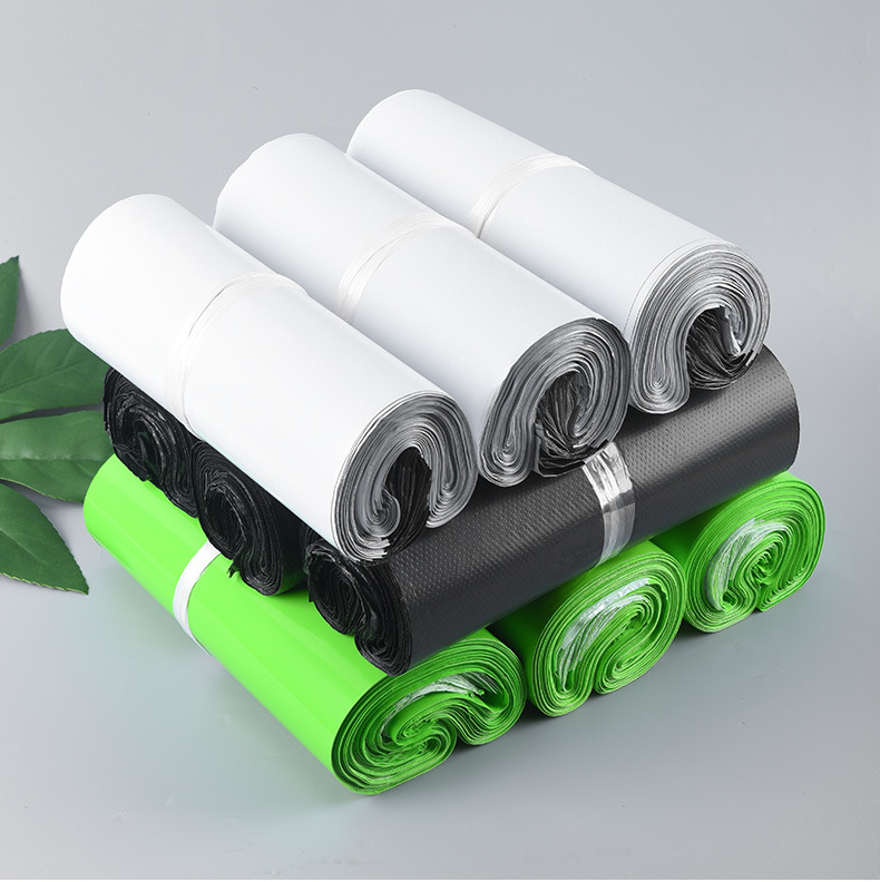 Qinxian White Express Bag Thick Clothing Express Packing Bag Logistics Packaging Bag Black Courier Bag Wholesale
