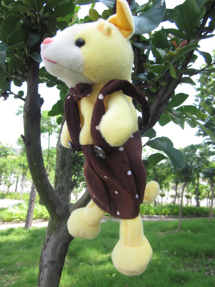 Stuffed plush animal pencil pen bag student bag NICI bags strap bag vest bag trade pencil case
