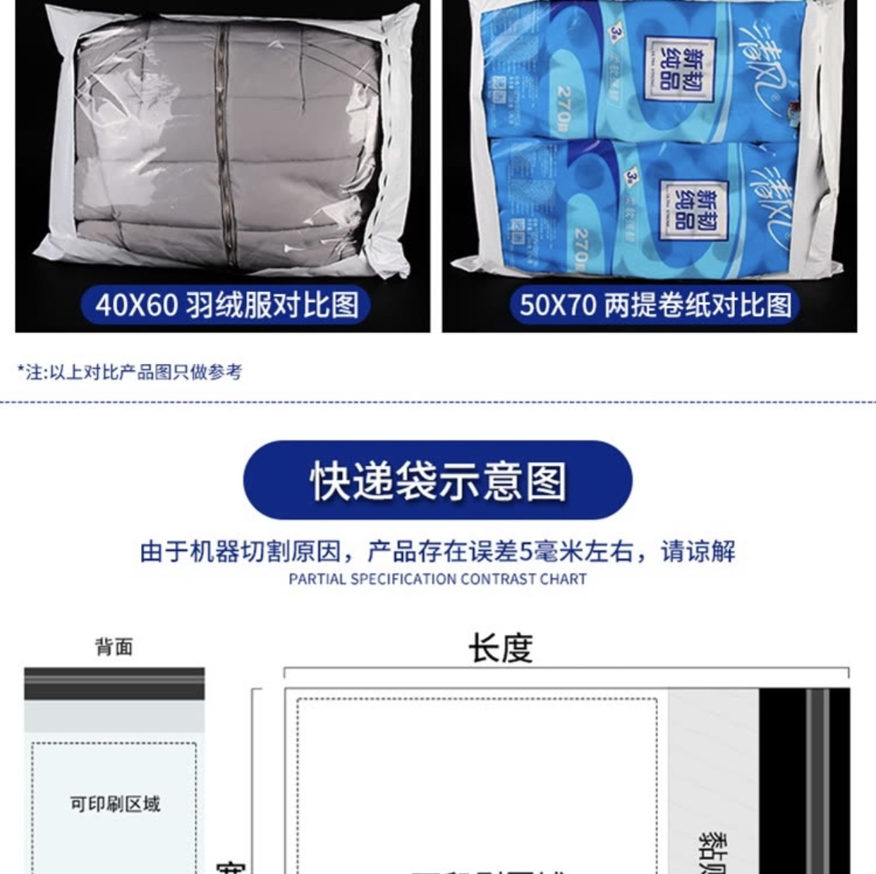 Color Brand New Express Package Bag White Black Waterproof Logistics Packing Bag Wholesale Courier Bag