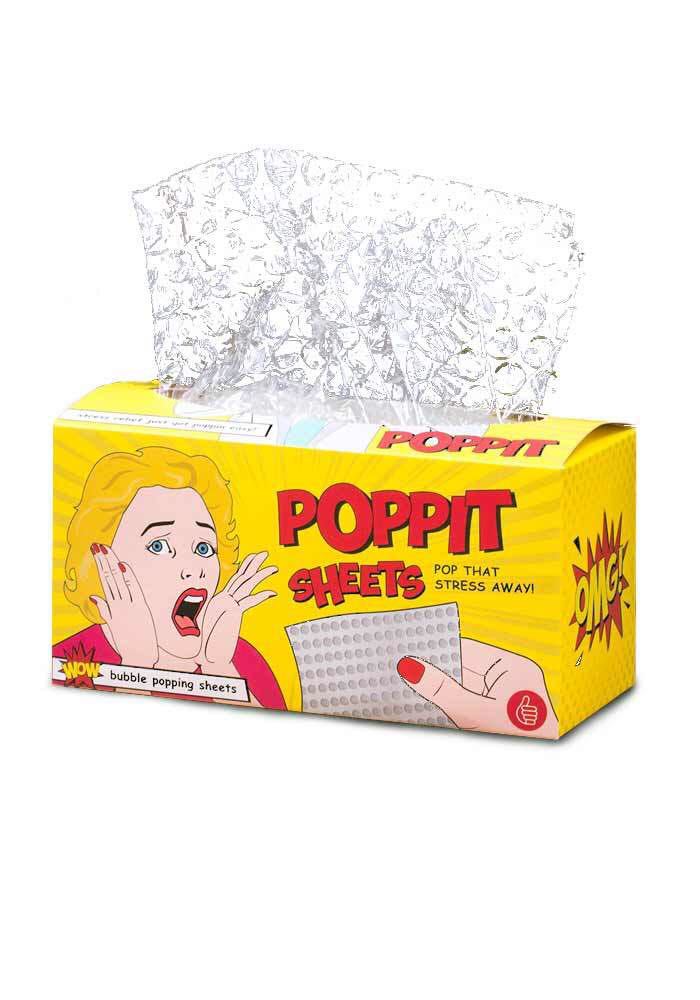Poppit Sheets Bubble Paper Tissue Toy Bubble Paper Mask Bubble Film Tissue Dispenser