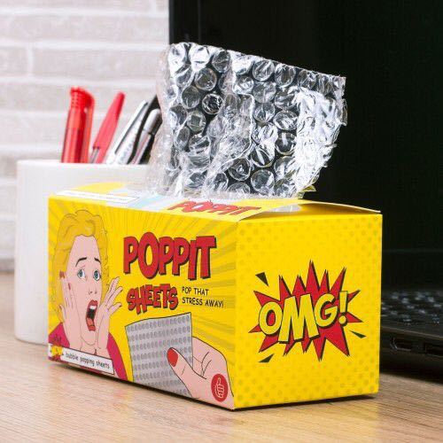 Poppit Sheets Bubble Paper Tissue Toy Bubble Paper Mask Bubble Film Tissue Dispenser