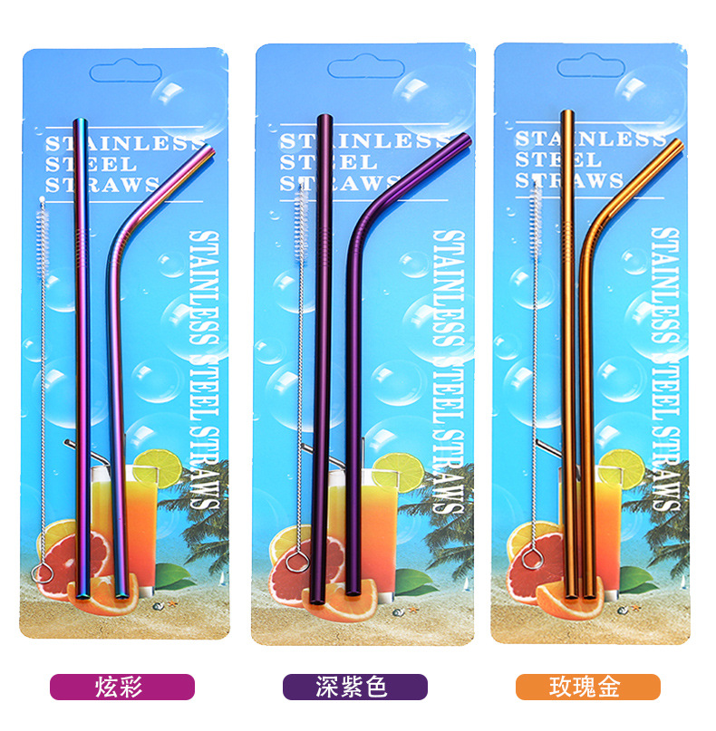 Steel Straw TitaniumPlated Color Cocktail Drinking Straw Food Grade Metal Children Milk Tea Thick Straw Manufacturer Steel Straw TitaniumPlated Color Cocktail Drinking Straw Food Grade Metal Children Milk Tea Thick Straw Manufacturer