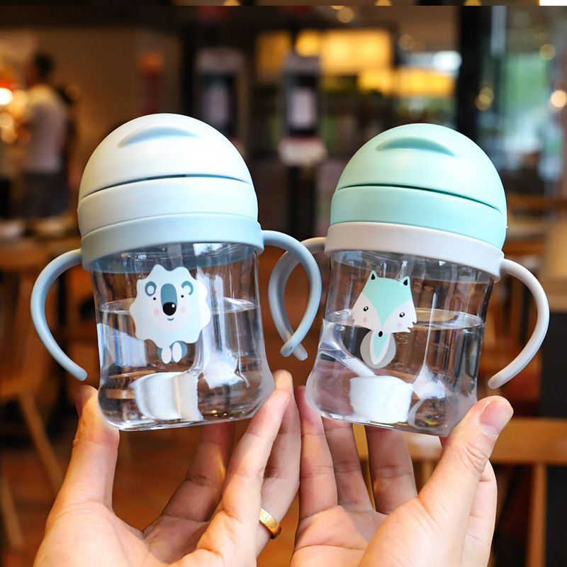 Cups Kindergarten Toddler Drinking Cup NoSpill Cup with Straw DropProof and LeakProof Choke Proof Kettle with Handle