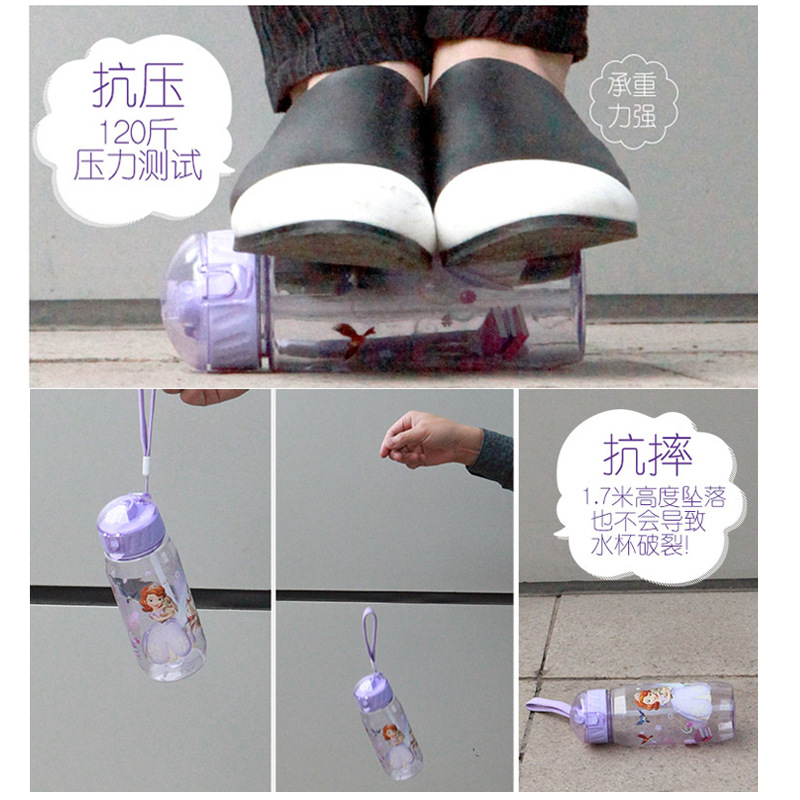 Children&#039;s Plastic Drinking Cup Straw Cup Learning Drinking Cup Students Portable drinking pot Auditing Prevention New