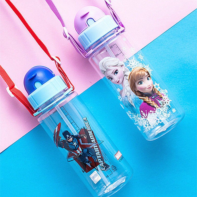 Children&#039;s Plastic Drinking Cup Straw Cup Learning Drinking Cup Students Portable drinking pot Auditing Prevention New