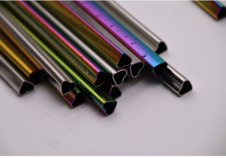 Whole Food Grade 304 Stainless Steel Straw Creative Cute Heart Shape Drinking Straw Peptide Plated Health Milk Tea Straw Whole Food Grade 304 Stainless Steel Straw Creative Cute Heart Shape Drinking Straw Peptide Plated Health Milk Tea Straw